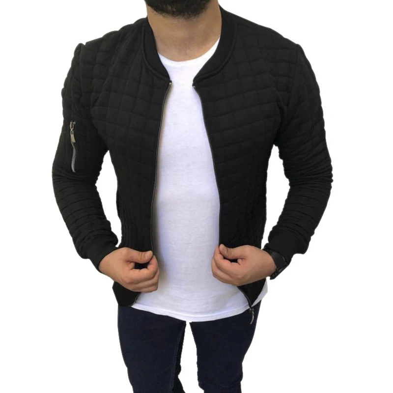 Slim casual sports jacket men's jacket sweatshirt, offering style and comfort. Perfect for workouts and everyday wear. A — photo 1