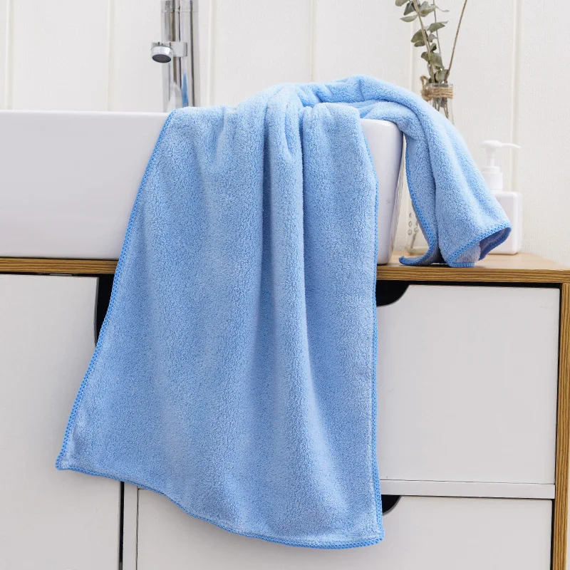 Toalha macia de veludo coral para suavidade incomparável. Super absorvente, delicada para a pele, perfeita para uso diário e pele sensível. — foto 3
