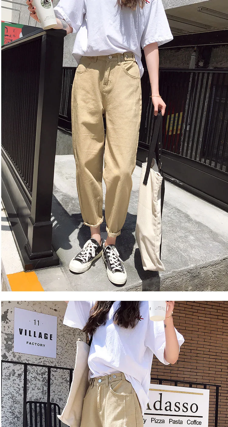 Title 10, Nieuwe dames jeans, hoge taille, harembroek, ne...