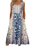 Spring And Summer New Printed Sleeveless Pullover Dress Women's Casual — photo 4