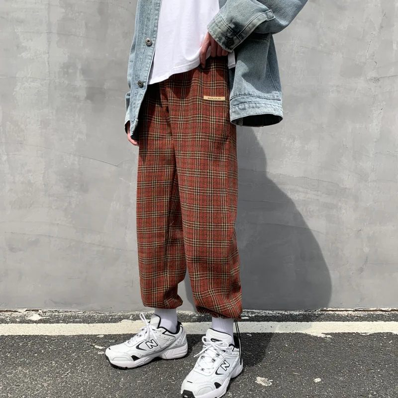 Heren Casual Broek Houndstooth Hong Kong Fashion – Stijlvol en Comfortabel – Perfect voor Dagelijks Gebruik en Vrije Tijd – Modern Design — foto 4