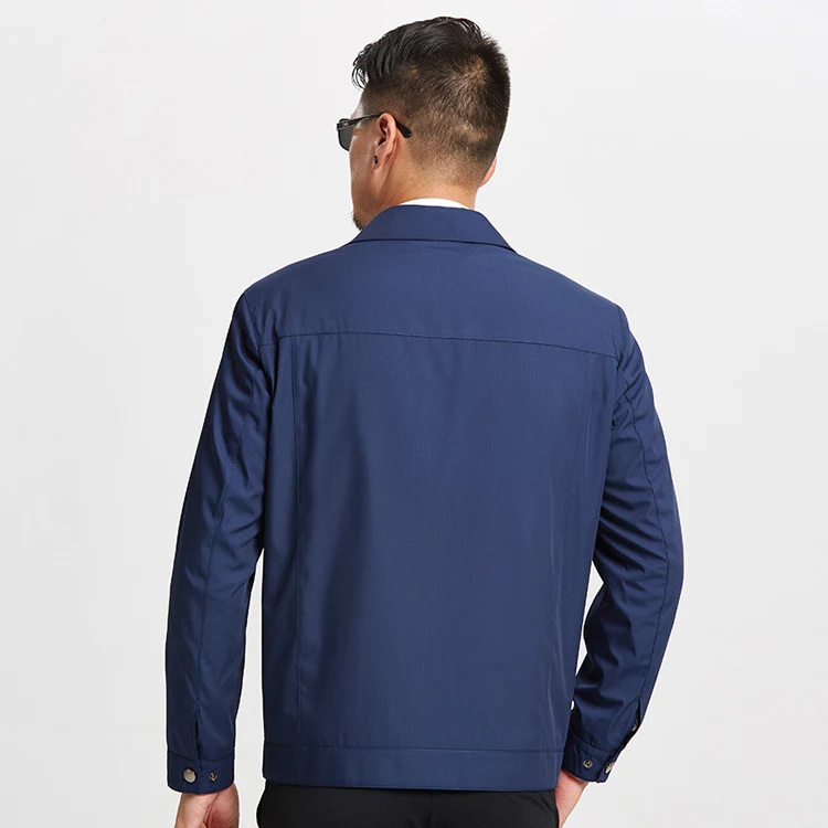 Men's solid color lapel jacket, offering versatile style and comfort for any occasion. A classic and essential wardrobe — photo 1