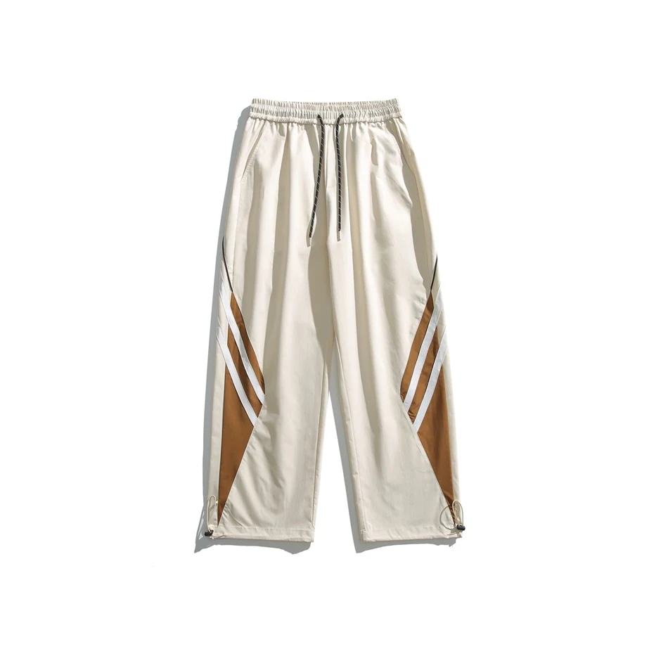 Lente- en herfst retro Amerikaanse gestreepte casual broek, comfortabele herenbroek met een tijdloos design, ideaal voor dagelijks gebruik, veelzijdig draagbaar. — foto 1