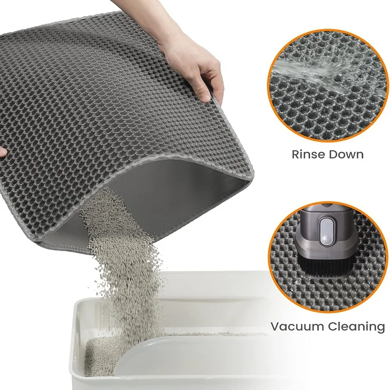 Title 3, Cat Litter Mat Pet Toilet Waterproof Double Lay...