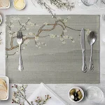 Jogo Americano Flor de Ameixa para Mesa de Jantar Coaster Decoração de Casa Acessórios Design Floral Elegante — foto 16