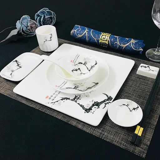 Title 6, Chinese Restaurant Hotel Ceramic Tableware Set,...