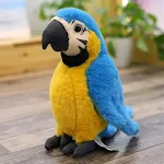 Pelúcia de arara de simulação realista. Perfeita para brincar, aprender e decorar. Um amigo macio e colorido para crianças e colecionadores. — foto 5
