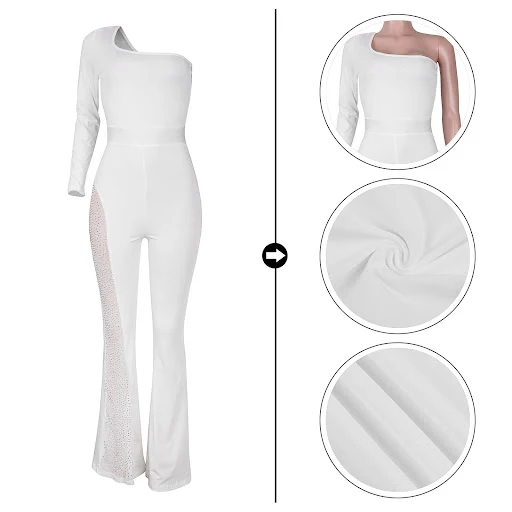 Title 7, Fashion Mesh Patchwork Hot Drilling Micro-pull ...