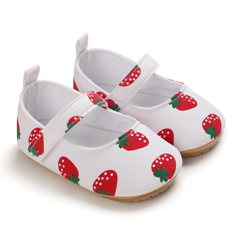 Sapatos para bebês e crianças pequenas com sola de borracha macia, sapatos de princesa para uso interno, confortáveis e seguros. — foto 2