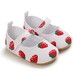 Sapatos para bebês e crianças pequenas com sola de borracha macia, sapatos de princesa para uso interno, confortáveis e seguros. — foto 2