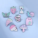 Broche de liga de caveira de Halloween. Adicione um toque assustador ao seu visual. Ideal para jaquetas, bolsas e mais, estilo único garantido. — foto 4