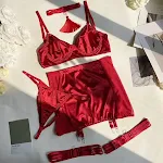 Nuova lingerie da donna in raso con nappe sui fianchi, per esaltare la silhouette e sentirti sensuale e comoda — foto 1