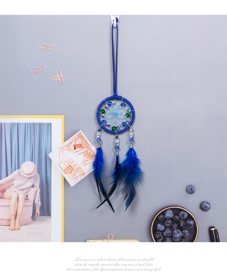 Title 3, Indian Style Creative Blue Dream Catcher, perfe...