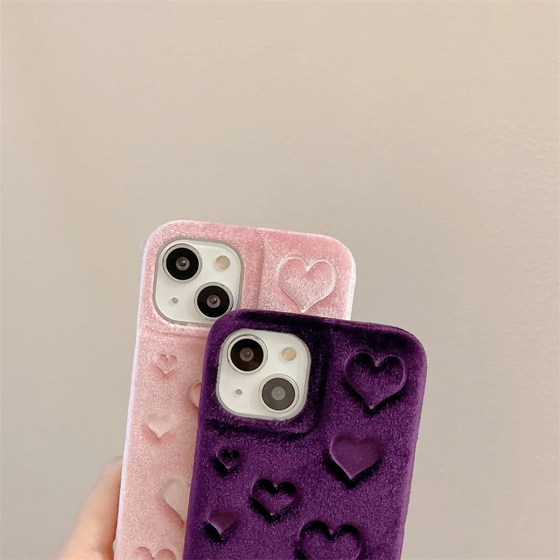 Title 6, Plush Full Screen Love Phone Case Wrap your pho...