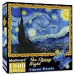 1000 Piece Van Gogh Starry Night Pressure Puzzle, relax and enjoy assembling this work of art, great for adults. — photo 8