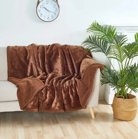 Title 3, Pet Solid Color Sofa Short Plush Carpet Protect...