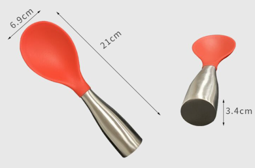Title 7, Stainless Steel Silicone Rice Spoon, Non-Stick,...