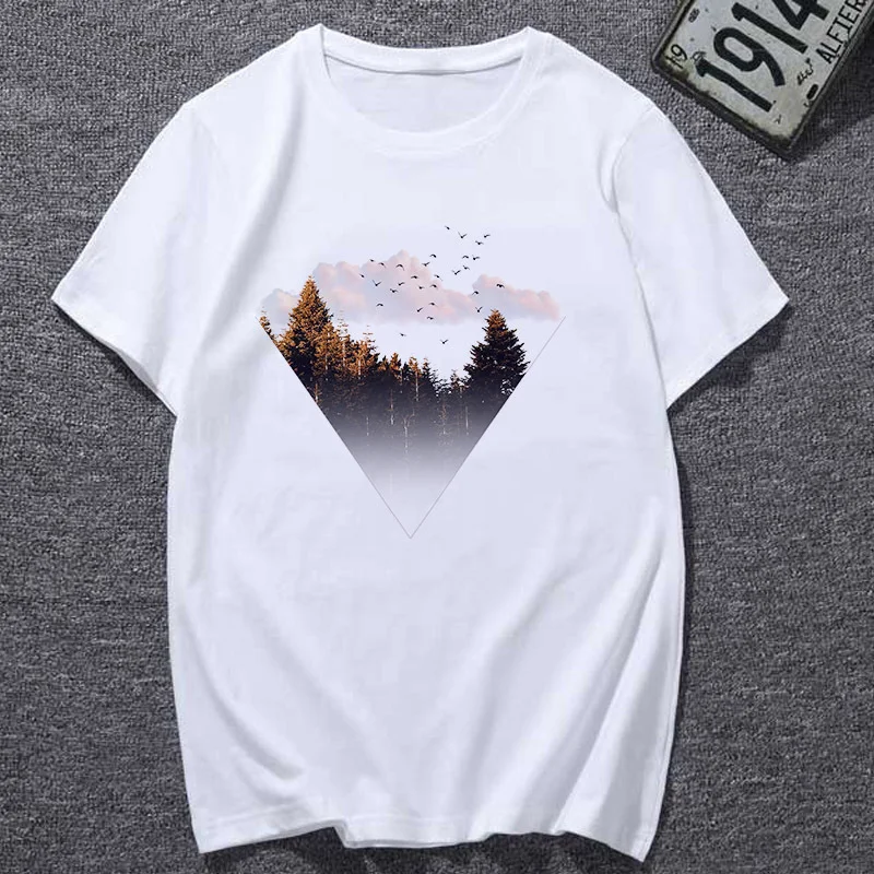 Title 2, Casual Simple Round Neck T-Shirt Top