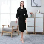 Camisola Fina para Casal com Manga Três Quartos Roupa de Banho Confortável e Ideal para Noites Românticas e Relaxantes — foto 4