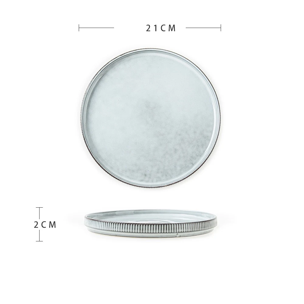 Beautiful Ceramic Dinner Plate with Advanced Sense of Micro Flaw, Enhancing Dining Experience, Elegant Design. — photo 11