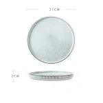Beautiful Ceramic Dinner Plate with Advanced Sense of Micro Flaw, Enhancing Dining Experience, Elegant Design. — photo 11