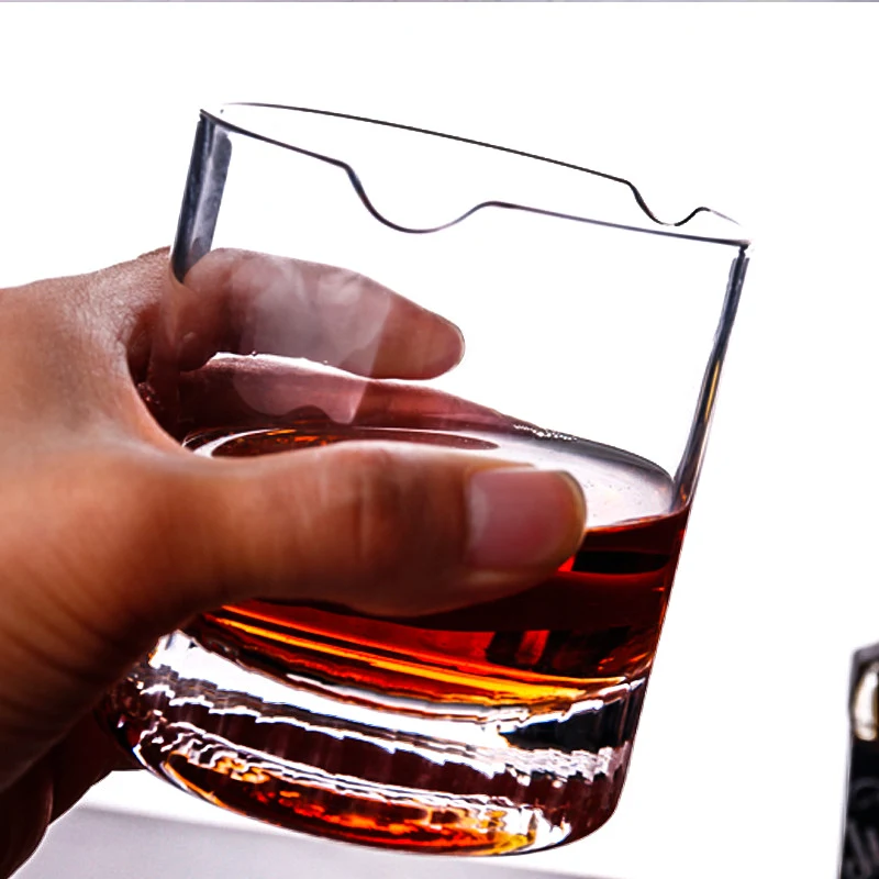 Title 5, Artificial Groove Carved Crystal Glass Cigar Cu...
