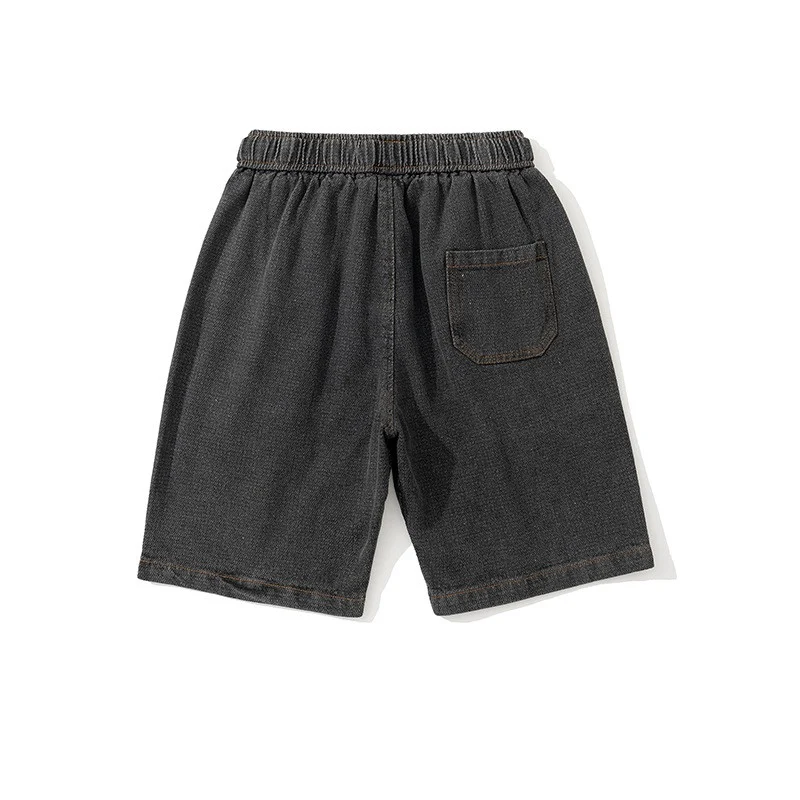 Title 3, Simple Pants Loose Stone Washed Denim
