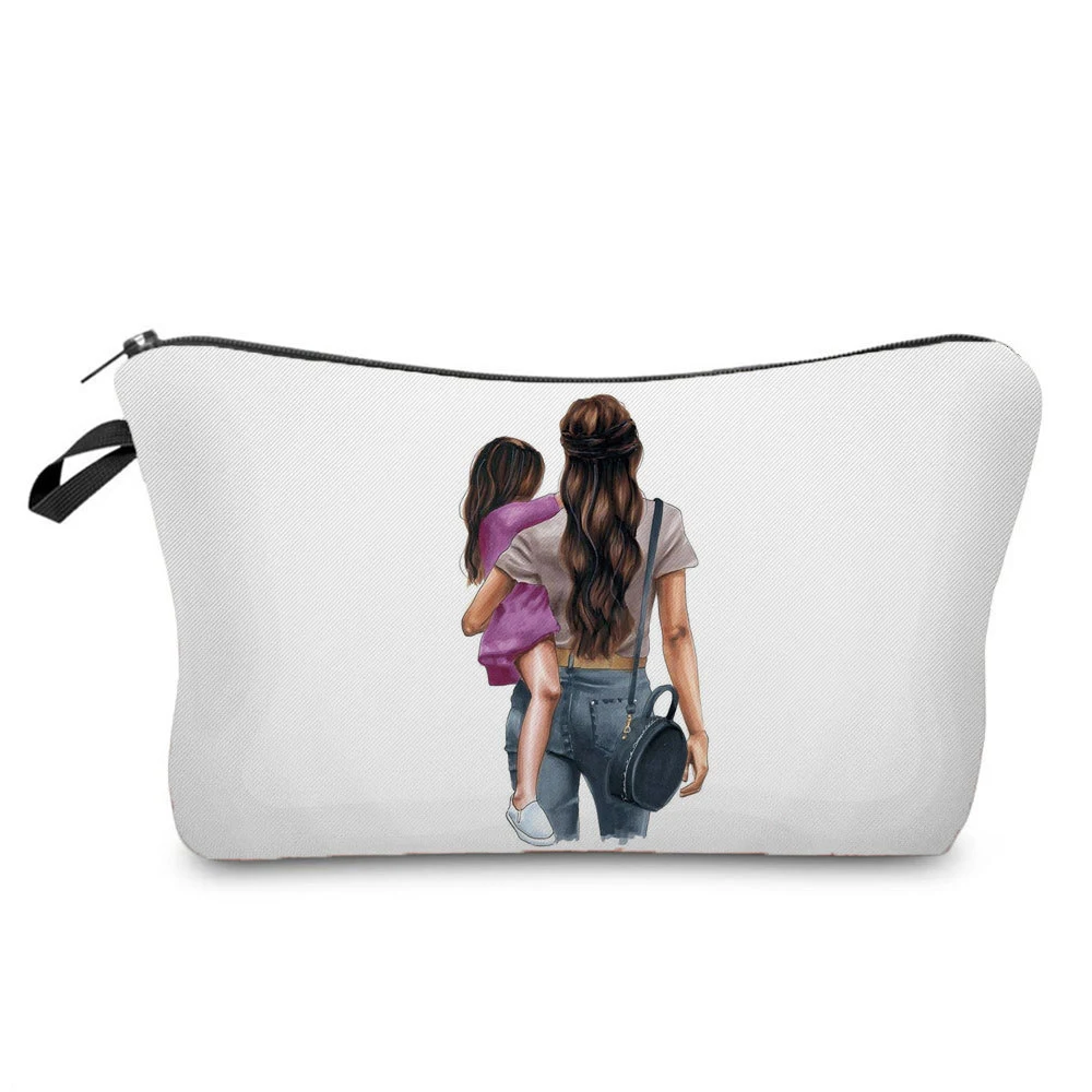 Necessaire estampada mãe e filha, armazenamento e portátil. Mantenha seus cosméticos organizados e leve-os com você com estilo e praticidade. — foto 25