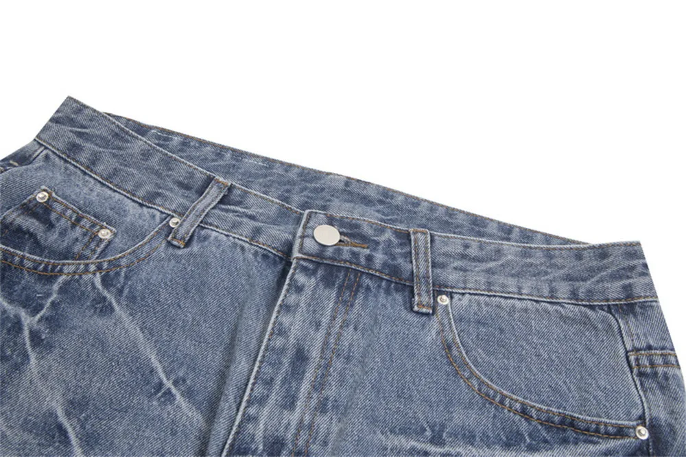 Punk Washed And Worn Jeans for Women. High Street Fashion. Achieve a rebellious and stylish look with these unique and t — photo 9