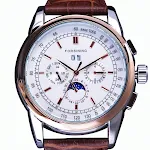 Relógio mecânico automático masculino vazado, aproveite precisão e estilo. Design esqueleto para elegância única e duradoura. — foto 4