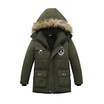 Casaco infantil de algodão grosso casaco de inverno quente e confortável, ideal para manter as crianças aquecidas e protegidas do frio. — foto 3