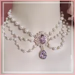 Colar de pérolas simples e versátil Corrente de clavícula Elegância atemporal para qualquer look. Ideal para uso diário e ocasiões especiais. Um toque de sofisticação. — foto 1