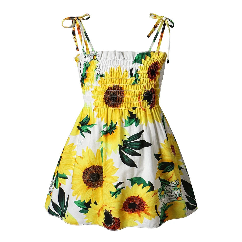 Vestito estivo in cotone per bambina Abito leggero e traspirante per bambini, perfetto per l'estate. Ideale per giocare e stare freschi. — foto 11