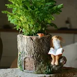 Creative Cute Bunny Succulent Flower Pot adds charm to any home. Perfect for small plants, this adorable pot is also a g — photo 1