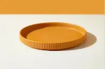 Yellow8.5inch shallowdish