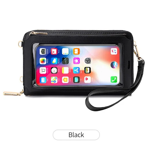 Title 8, Touch Screen Mobile Phone Bag Female RFID Anti-...