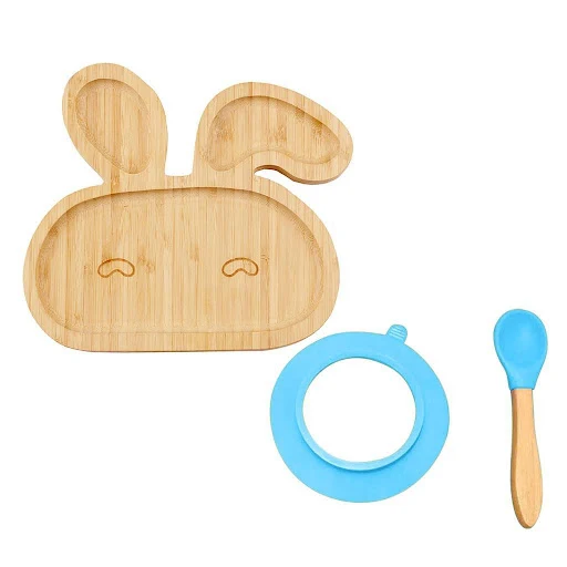 Title 2, Baby Toddler Bamboo Bowl Spoon Feeding Cutlery ...