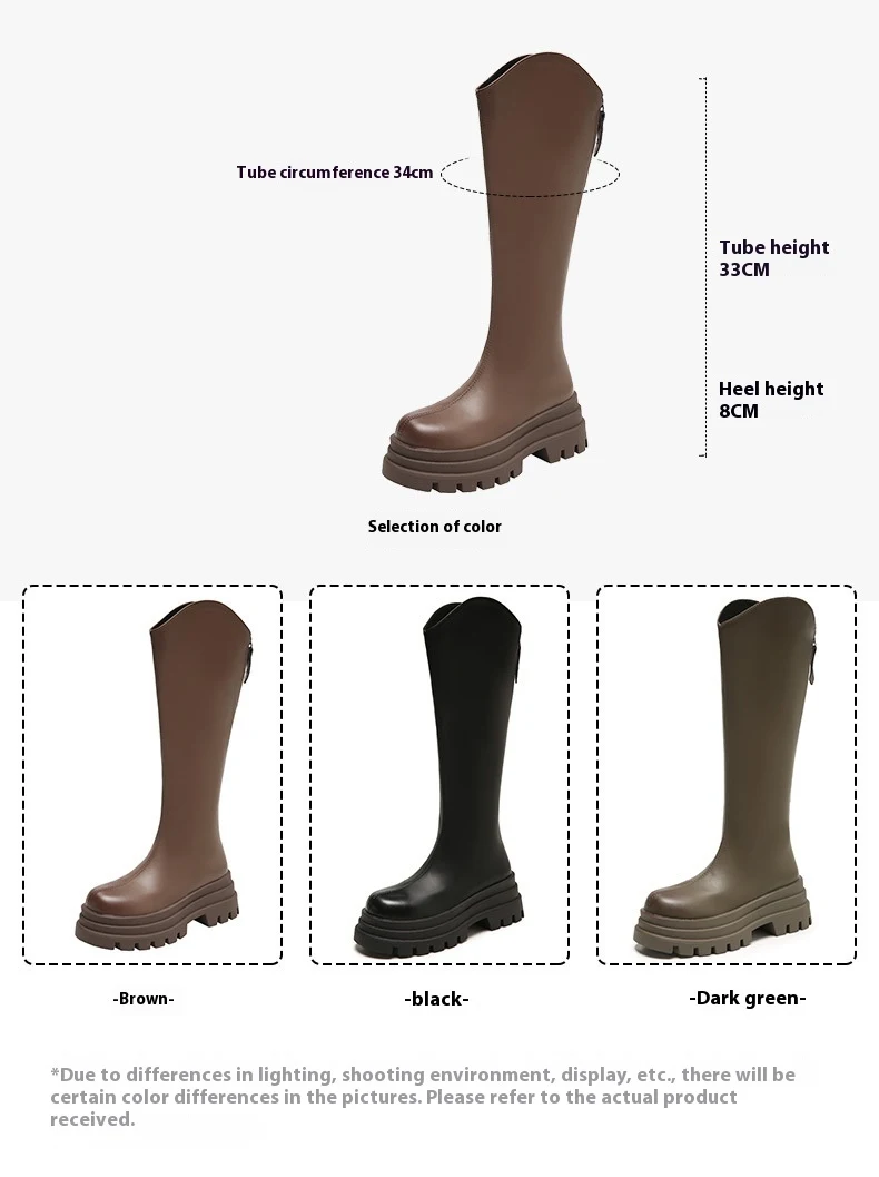 Title 11, Womens Platform Thin Below The Knee Boots, sty...