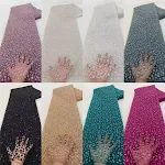 Bubble Beads Tube Embroidery Gown with sequins and sequined fabric. Add sparkle and elegance to any special occasion wit — photo 21