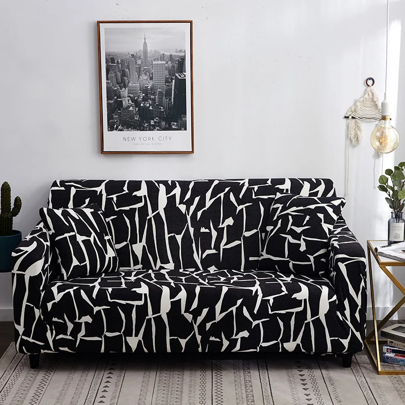 Capa de sofá de tecido com cobertura total e elástica, protegendo e renovando seu sofá. Ajuste perfeito e fácil instalação, visual renovado. — foto 7