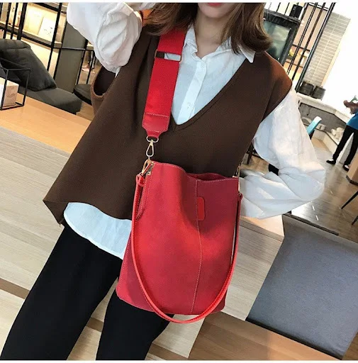Title 8, Scrub bucket bag shoulder bag for easy transpor...