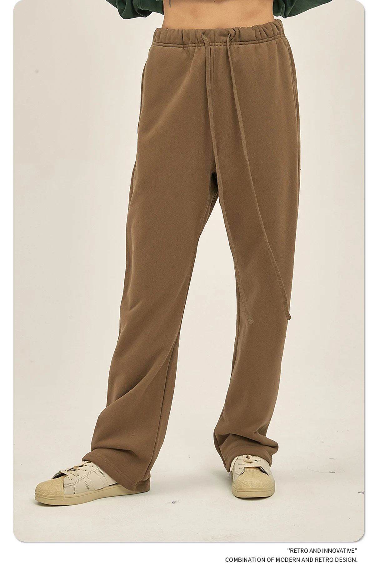 Title 5, American Drawstring Leisure Straight Trousers. ...