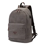 Korean Canvas Backpack with USB Design, Portable and perfect for everyday use, school, or travel. Comfortable, stylish a — photo 3