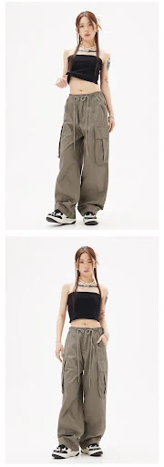Title 4, Waste Soil Style Maillard Wide-Leg Overalls, fa...