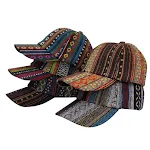 Boné de beisebol étnico masculino à prova de sol para atividades ao ar livre. Proteção solar e estilo único para o seu dia a dia. Conforto e elegância. — foto 1