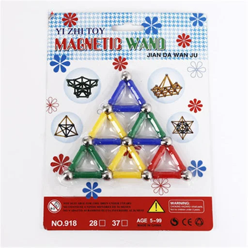 Title 1, Magnetic Building Block Plastic Inserting Combi...