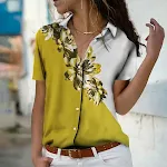Classic Color Matching Floral 3D Digital Printing Casual Plus Size Shirt, offering comfort and style for everyday wear. — photo 20