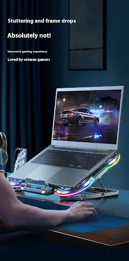 Title 5, Notebook Play Speed Cooling 4-core Laptop Coole...