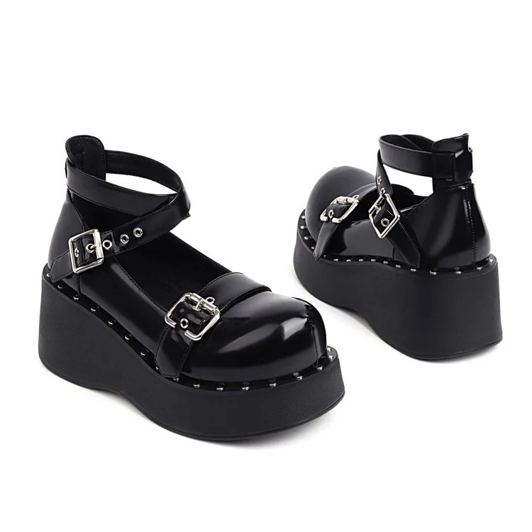 Women's Retro Autumn Thick Sole Shoes Large Size for comfort and style. Perfect for fall fashion. Enjoy the benefits of — photo 4