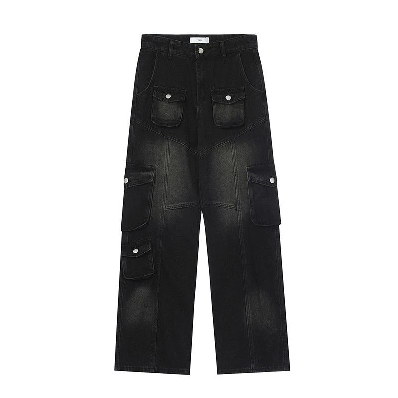 Jeans africanos de mezclilla con estilo único. Pantalones vaqueros cómodos y a la moda, perfectos para lucir un look distintivo y moderno. — foto 2